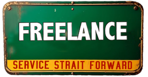 Freelance service sign